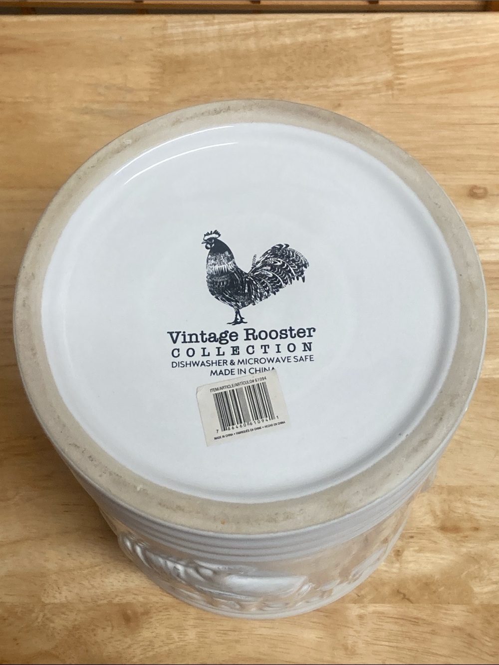 Vintage Rooster Collection Farmhouse Ceramic Utensil Holder Crock - Picture 5 of 10